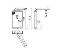 MAHLE Wärmetauscher, Innenraumheizung AH268000S