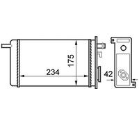 MAHLE Wärmetauscher, Innenraumheizung AH44000S