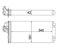 MAHLE Wärmetauscher, Innenraumheizung AH64000S