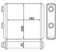 MAHLE Wärmetauscher, Innenraumheizung AH81000S