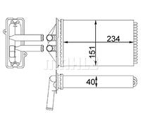 MAHLE Wärmetauscher, Innenraumheizung AH92000S