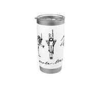Mahler compositor director de música clásica Vaso térmico de acero inoxidable de doble pared