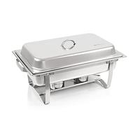 Mahlzeit Calentador de Alimentos de Acero Inoxidable "Cannes" | 3x Bandeja GN 1/3 GN| Chafing Dish | Bandejas Extraíbles | Calientaplatos de Bufé | para Restaurante, Fiestas, Bodas, Catering