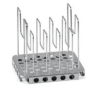 Mahlzeit Sous Vide Rack Rejilla de Acero Inoxidable | Con 6 Soportes | Soporte Ajustable para Costillas | Rejilla Profesional Ajustable | Soporte Vertical para Spareribs, ideal para Pescado y Carne