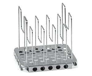 Mahlzeit Sous Vide Rack Rejilla de Acero Inoxidable | Con 6 Soportes | Soporte Ajustable para Costillas | Rejilla Profesional Ajustable | Soporte Vertical para Spareribs, ideal para Pescado y Carne
