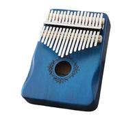 Mahogany Kalimba 17 Key Thumb PianoExquisite Marimba Musical Good Accessory Piano De Pulgar(Blue)