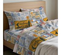 Mahome Juego de sábanas de matrimonio de algodón 100 % puro italiano suave - Juego de sábanas matrimoniales sábana encimera 250 x 300 cm, sábana bajera 180 x 200 + 25 cm de altura, 2 fundas de