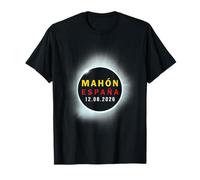 Mahón, España Eclipse Solar Total 2026 Camiseta