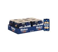 Mahou Tostada 0,0 Cerveza Tostada, Sin Alcohol - Pack de 24 Latas x 25 cl