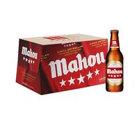 Mahou 5 Estrellas, Cerveza Lager Dorada, Pack 24 Botellines x 25cl