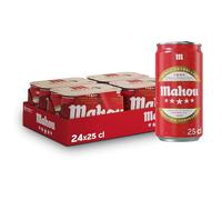 Mahou 5 Estrellas, Cerveza Lager Dorada, Pack 24 Latas x 25cl