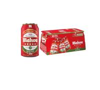 Mahou 5 Estrellas Sin Gluten, Cerveza Dorada, Pack 8 Latas x 33cl