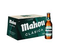 Mahou Clásica, Pack 24 Botellas x 25 erveza Dorada Lager, Auténtica Cerveza Mahou Con Sabor Suave, Refrescante y Con Espuma Consistente, 4.8% Vol. Alcohol