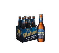 Mahou - Maestra Doble Lúpulo Cerveza Lager Tostada, 7.5% Volumen de Alcohol - Pack de 6 x 33 cl