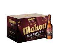 Mahou Maestra Dunkel, Cerveza Lager Oscura, Pack 24 Botellines x 33cl