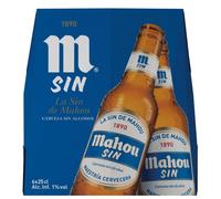 MAHOU SIN ALCOHOL CERVEZA PACK-6 X 25 CL.