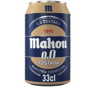 MAHOU TOSTADA CERVEZA 0,0 LATA 33CL.