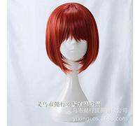 Mahoutsukai No Yome Chise Hatori Pelucas de Cosplay Corto Rojo Peluca de cosplay Peluca sintética resistente al calor Perucas YX-969