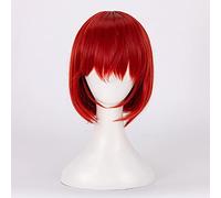 Mahoutsukai No Yome Chise Hatori, Pelucas De Cosplay, Peluca Roja Corta, Peluca Sintética Resistente Al Calor, Perucas Az-010