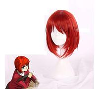 Mahoutsukai no Yome Hatori Chise corto naranja rojo resistente al calor Cosplay disfraz peluca + pista + gorra