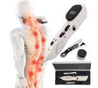 MAHWER Detección automática de Puntos de acupuntura, 10 intensidades + 10 sensibilidades, frecuencia de Pulso: 1-23 Hz (Ajustable), con 3 sondas de Masaje, Recargable.