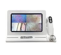 MAHWER Máquina de diagnóstico de Piel 11 Inc con Pantalla LCD Digital HD, detección de Cuero cabelludo 200 Veces y Piel 50 Veces, 10 Millones de píxeles y detección espectral 4