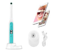 MAHWTF Cámara Oral Dental, Endoscopio Intraoral Inalámbrico Cámara Intraoral HD, Endoscopio WiFi Cámara Dental 1080P HD, Videocámara de Dientes Inalámbrica Impermeable con 8 Luces Led
