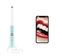 MAHWTF Cámara Oral Dental, Endoscopio Intraoral Inalámbrico Endoscopio Oral 8 Detector A Prueba de Agua Led Ajustable Boca Dental para iOS/Android/Tablet