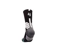 MAHZA Calcetines atléticos unisex personalizados Jugador de baloncesto Jugador de fútbol Camiseta Número Crew Calcetines, 1 PCS (F,B4)