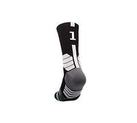 MAHZA Calcetines atléticos unisex personalizados Jugador de baloncesto Jugador de fútbol Camiseta Número Crew Calcetines, 1 PCS (F,B1)