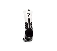 MAHZA Calcetines atléticos unisex personalizados Jugador de baloncesto Jugador de fútbol Camiseta Número Crew Calcetines, 1 PCS (F,W7)