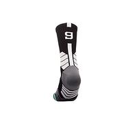 MAHZA Calcetines atléticos unisex personalizados Jugador de baloncesto Jugador de fútbol Camiseta Número Crew Calcetines, 1 PCS (F,B9)