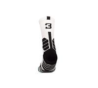 MAHZA Calcetines atléticos unisex personalizados Jugador de baloncesto Jugador de fútbol Camiseta Número Crew Calcetines, 1 PCS (F,W3)
