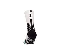 MAHZA Calcetines atléticos unisex personalizados Jugador de baloncesto Jugador de fútbol Camiseta Número Crew Calcetines, 1 PCS (F,W1)