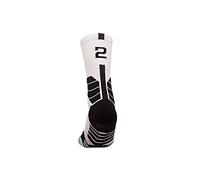 MAHZA Calcetines atléticos unisex personalizados Jugador de baloncesto Jugador de fútbol Camiseta Número Crew Calcetines, 1 PCS (F,W2)