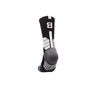 MAHZA Calcetines atléticos unisex personalizados Jugador de baloncesto Jugador de fútbol Camiseta Número Crew Calcetines, 1 PCS (F,B8)