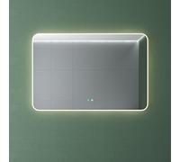Mai & Mai Espejo de Baño LED Inteligente con Antivaho y Control Táctil 120x80 cm, 4500K Luz Neutra, Regulable 10-100%, Espejo Sin Cobre Plateado, Instalación Fácil, LED03