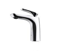 Mai & Mai Grifo monomando de lavabo WAM-7201 en plateado mezclador monomando para lavabo de 16,5 cm