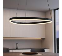 Mai & Mai Lámpara Colgante LED 16W, Negro, CCT 3000K/4000K/6000K Regulable, RA≥90, Cable Ajustable 1.5m, Luz Suave, Cuerpo de Aluminio, Luz Suave Para Cocina, Comedor, Café 7287
