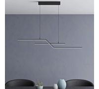 Mai & Mai Lámpara Colgante LED - Negro, 24W, CCT 3000K/4000K/6000K, RA≥90, Cable Ajustable 1,5 m, Modelo Café 7085