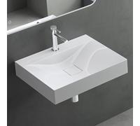 Mai & Mai Lavabo sobre Encimera Rectangular 60cm Blanco Brillante Col810