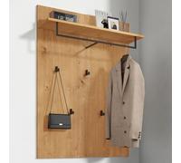 Mai & Mai Perchero de Pared con 5 Ganchos, Perchero Moderno para Pasillo y Recibidor, 108×78×21,6 cm, Roble Núcleo, Gabo-01