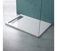 Mai & Mai Plato de Ducha Rectangular 90x140 cm Blanco | Acrílico de Diseño Moderno | Altura 5 cm | Antideslizante | Xetro04