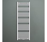 Mai & Mai Radiador de Baño Toallero Eléctrico Bajo Consumo 60x180cm Calentador en Blanco Secatoallas Horizontal Fabricado en Acero