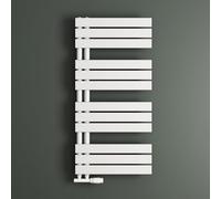 Mai & Mai Radiador Toallero Eléctrico Bajo Consumo 104x50cm Calentador Secatoallas Horizontal en Acero Blanco