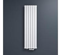 Mai & Mai Radiador Vertical de Agua Caliente 160x46cm Diseño Tubular Moderno, Una Capa, Color Blanco, Fabricado en Acero de Alta Calidad, Calefacción Eficiente para Baño o Salón