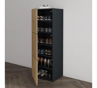 Mai & Mai Zapatero Estrecho Antracita Roble 45 cm Push-Open schuheschrank02