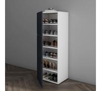 Mai & Mai Zapatero Estrecho Blanco Antracita 45 cm Push-Open schuheschrank02
