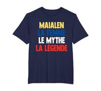 Maialen La Femme Le Mythe Legend Cadeau pour Maialen Camiseta, Hombre Tallas Grandes, Azul Marino, 6X Alto