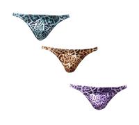 Maiclaice Hombre Elastano Tanga Talle Bajo Bikini Slips Ropa Interior Gold Lila Blau Medium